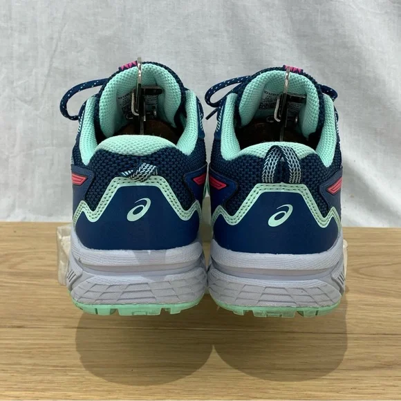Asics Gel Venture 8 Trail Running Shoes Blue Pink Women’s Size 8 WIDE - Picture 4 of 9